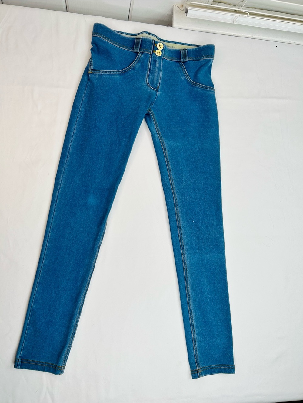 Freddy Baby Blue Low-Waist WR.UP Stretchy Jeggings